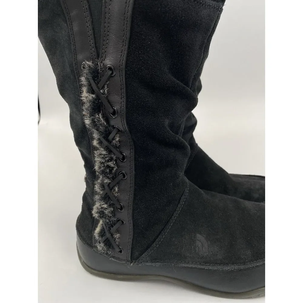 The North Face Women's Suede Primaloft 200 Insulted Mid‎ Calf Boots Black 6.5